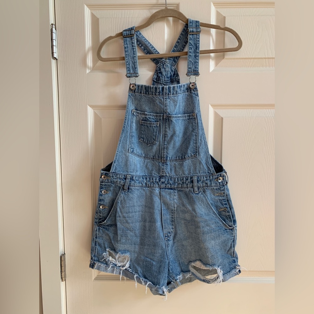 H&M Distressed Overalls